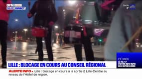 Lille: blocage en cours aux abords du conseil régional