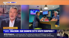 La visite surprise "plutôt réussie" d'Emmanuel Macron dans un bar-tabac du Doubs