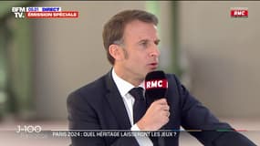 JO: "Je pense que ce n'est pas forcément ma place et mon rôle", répond Emmanuel Macron à une question pour savoir s'il portera la flamme