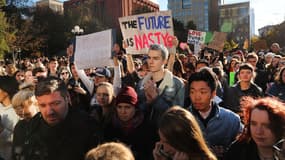 Manifestation anti-Trump à Washington Square Park, à New York, le 11 novembre 2016.