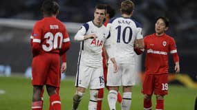 Lo Celso et Kane lors du match Tottenham-Anvers, le 10 décembre 2020