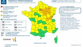 Encore 20 départements en vigilance orange mercredi 24 janvier.