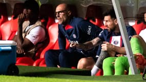Lionel Messi après sa sortie contre Benfica