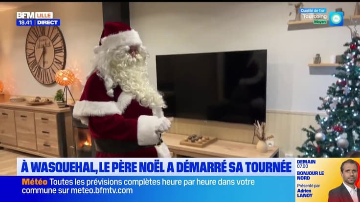 Le père Noël à domicile jusqu'au 23 décembre.