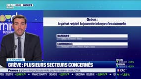 Grève: plusieurs secteurs concernés