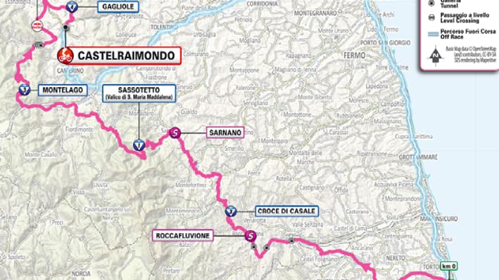 Le parcours de la 8e étape du Tour d'Italie 2025 Le parcours de la 8e étape du Tour d'Italie 2025