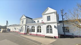 La gare de Saint-Just-en-Chaussée, dans l'Oise, où un homme tué à l'arme à blanche à été découvert lundi 1er janvir 2024.