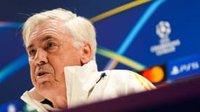 Carlo Ancelotti en conférence de presse le 7 avril 2025