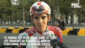 « Le monde est plus triste sans le Tour », 1er Français au général, G. Martin s’enflamme pour la Grande Boucle