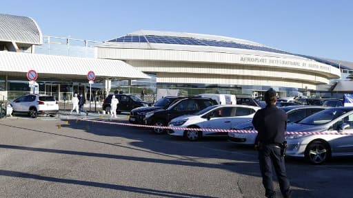 L'aéroport devant lequel a eu lieu la fusillade à Bastia, le 5 décembre 2017