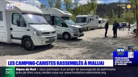 Alpes-de-Haute-Provence: des camping-caristes rassemblés à Malijai