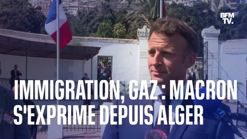 Immigration, visas, gaz... L'intégralité de la prise de parole d'Emmanuel Macron depuis Alger