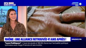 Rhône: une alliance retrouvée, par hasard, 41 ans après sa disparition