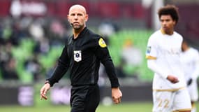 Amaury DELERUE lors du match de Ligue 1 entre Metz et Nice le 23 janvier 2022.