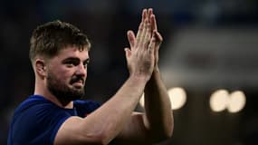 Greg Alldritt après la victoire des Bleus contre l'Angleterre, le 16 mars 2024.