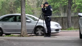 Un contrôle de vitesse mobile.