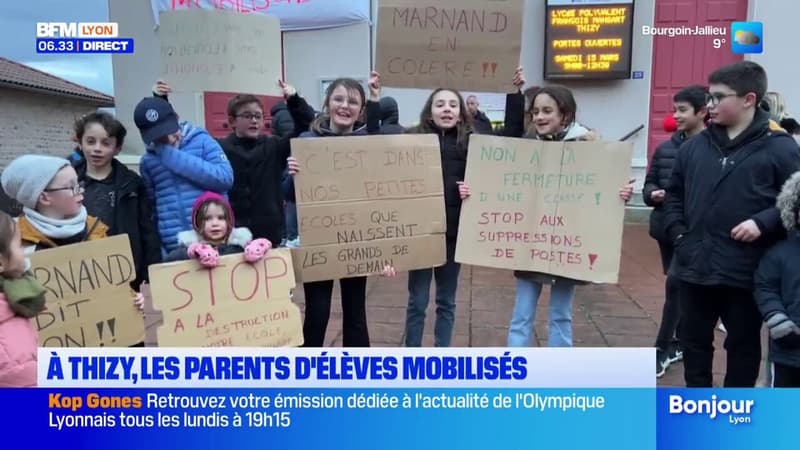 Thizy-les-Bourgs: les élèves et parents mobilisés contre la fermeture d'une classe