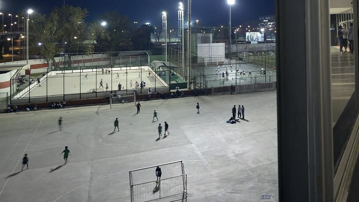 Un entraînement d'élèves de l'école de football du River Plate