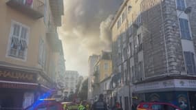 Les images du violent incendie qui s'est déclaré dans un restaurant de Nice