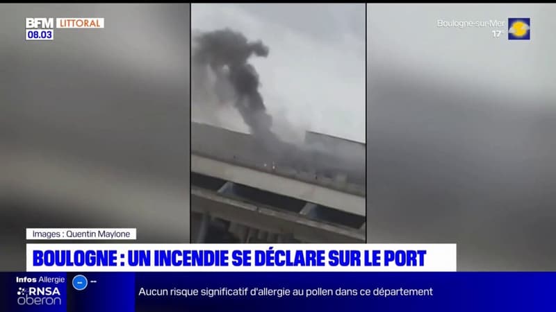 Boulogne-sur-Mer: un incendie sur le port, 22 pompiers mobilisés