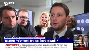 Perturbations dans les transports: Clément Beaune veut "éviter les galères de Noël"