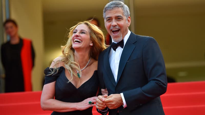Julia Roberts et George Clooney au Festival de Cannes en 2016