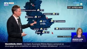 Météo Rhône: un temps instable ce samedi avec quelques averses, jusqu'à 11°C à Lyon