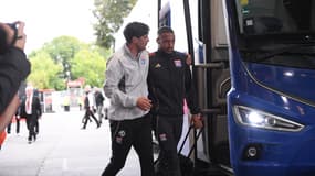 Paulo Fonseca avec Corentin Tolisso, le 14 septembre 2025