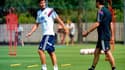 Yoann Gourcuff à l'entraînement avec Hubert Fournier, entraîneur de l'OL