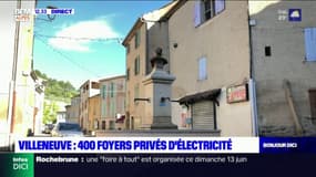Villeneuve: 400 foyers privés d'électricité 