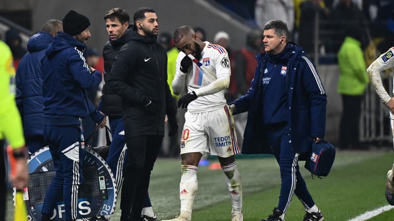 OL; vers une courte absence pour Lacazette, blessé contre Lens