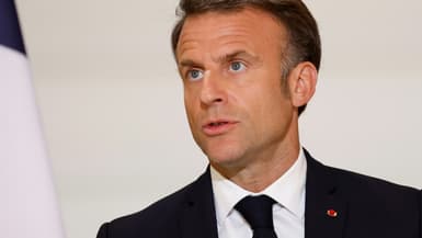 Le président de la République Emmanuel Macron à Paris, le 21 mai 2024