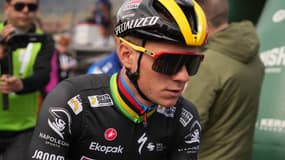 Remco Evenepoel lors de la 2e étape du Tour du Pays basque, le 2 avril 2024