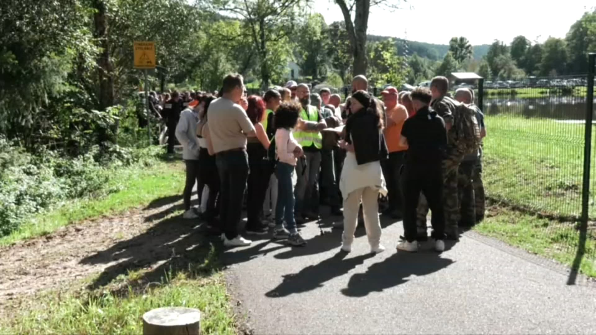 La battue pour retrouver Lina, lundi 25 septembre La battue pour retrouver Lina, lundi 25 septembre