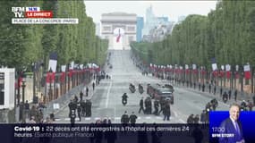 14-Juillet: Emmanuel Macron quitte les Champs-Élysées