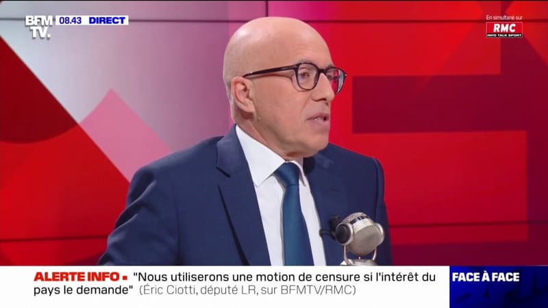 S'il est élu président des Républicains, Éric Ciotti proposera que Laurent Wauquiez soit candidat à la présidentielle de 2027