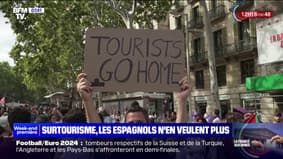 "Une ville pour les citoyens": les Barcelonais manifestent contre le surtourisme