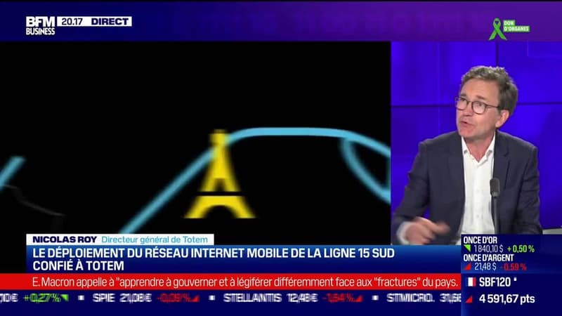 Nicolas Roy (Totem) : Le métro parisien va se doter des premières lignes 100% couvertes en 5G d'Europe - 22/06