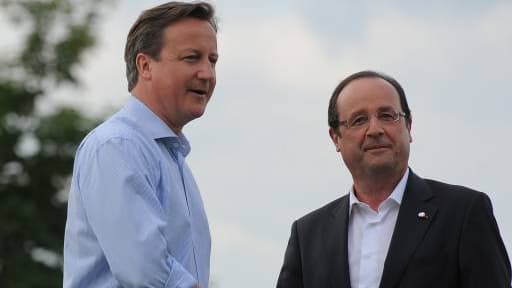 David Cameron et François Hollande, lors de la dernière réunion du G8 en juin dernier.