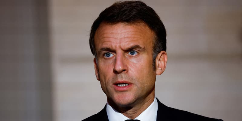 Le président de la République Emmanuel Macron, le 8 avril 2024 à l'Élysée.