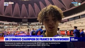 Le Lyonnais Cyrian Ravet a été sacré champion de France de taekwondo