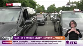 En attendant l'entretien avec François Bayrou, les taxis maintiennent la pression