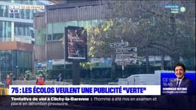 Paris: les élus écologistes veulent une publicité plus "verte"