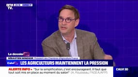 Revendications des agriculteurs: "C'est important que des signaux soient donnés jusqu'au plus haut niveau de l'État", pour Sébastien Windsor (président des Chambres d'Agriculture France)
