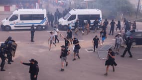 Les supporters marseillais à Ajaccio, le 3 juin 2023.