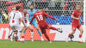 Le but de Mert Müldür lors du match Turquie-Géorgie à l'Euro, à Dortmund le 18 juin 2024