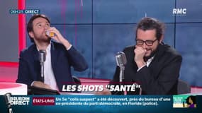 Quand l'équipe de Bourdin Direct boit des "shots" en plein direct