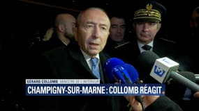Gérard Collomb à Champigny-sur-Marne: "les responsables de l'agression seront identifiés"