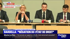 Condamnation de Marine Le Pen: "Nous n'avons jamais vu une motivation aussi politique que celle exprimée hier par le tribunal", affirme Jordan Bardella