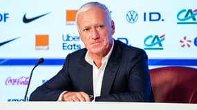 Didier Deschamps en conférence de presse, à Paris le 3 octobre 2024
